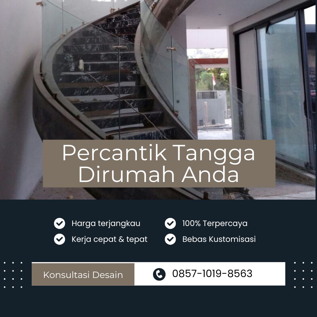 Pembuatan Railing Kaca Cekung Jakarta Barat