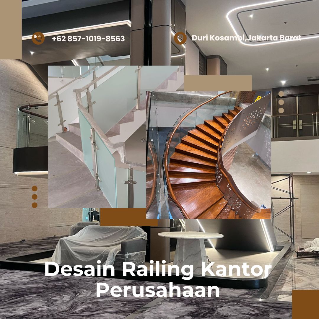 Desain Railing Kantor Perusahaan Kebon Jeruk