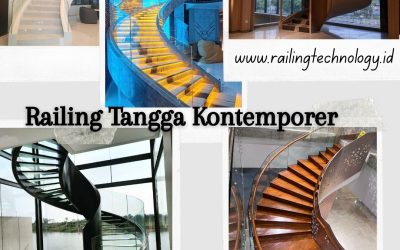 Desain Tangga Mewah Kontemporer Meruya Jakbar