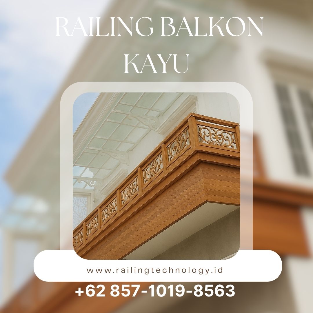 Railing Balkon Kayu Natural Palmerah Jakbar