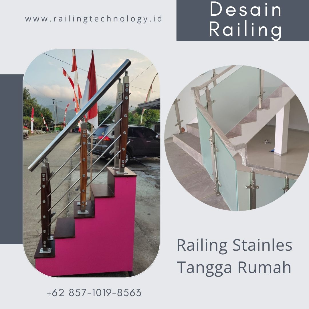 Railing Stainless Tangga Rumah Tanjung Duren