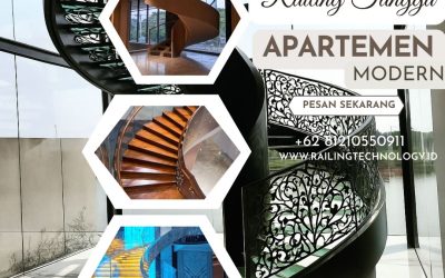 Railing Tangga Apartemen Modern Palmerah Jakbar