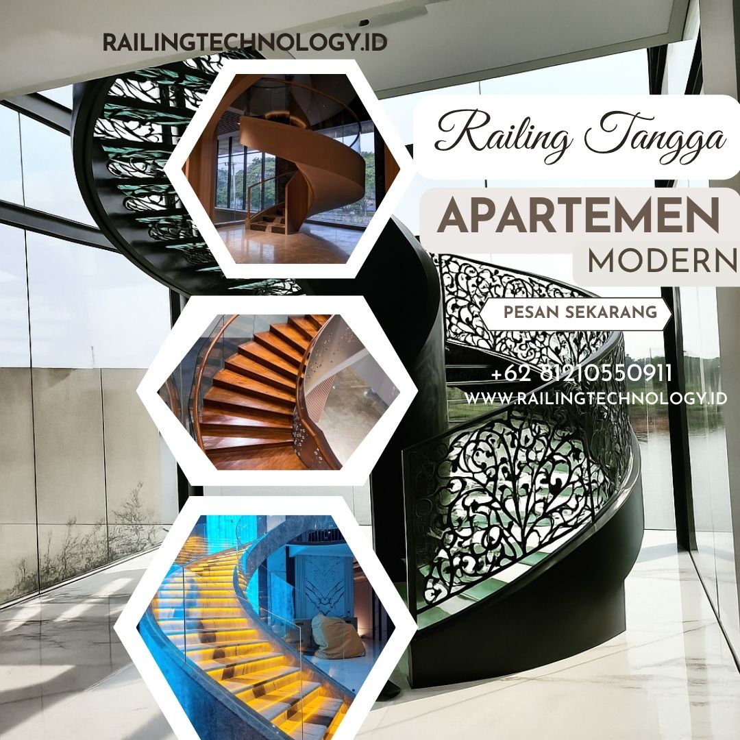 Railing Tangga Apartemen Modern