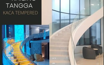 Railing Tangga Kaca Tempered Duri Kosambi