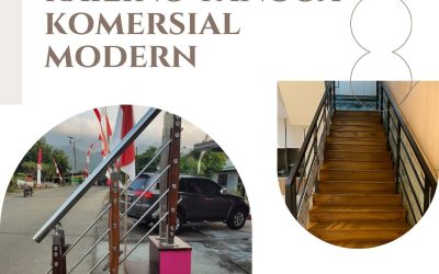 Railing Tangga Komersial Modern Duri Kosambi