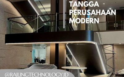 Railing Tangga Perusahaan Modern Jakarta Barat