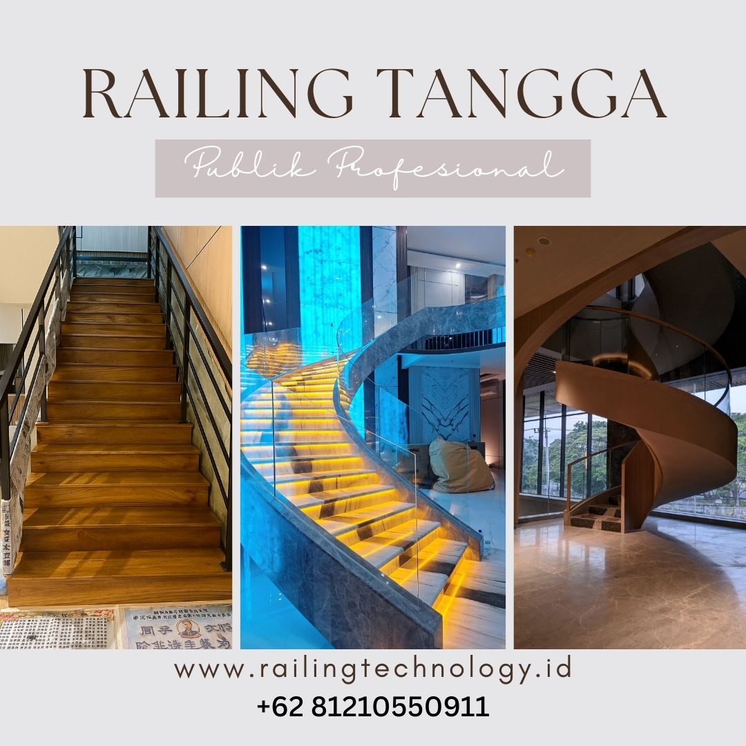 Railing Tangga Publik Profesional Kebon Jeruk