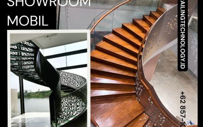 Railing Tangga Showroom Mobil Jakarta Barat