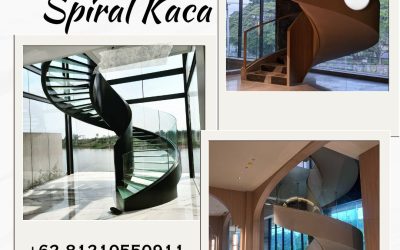 Railing Tangga Spiral Kaca Duri Kosambi