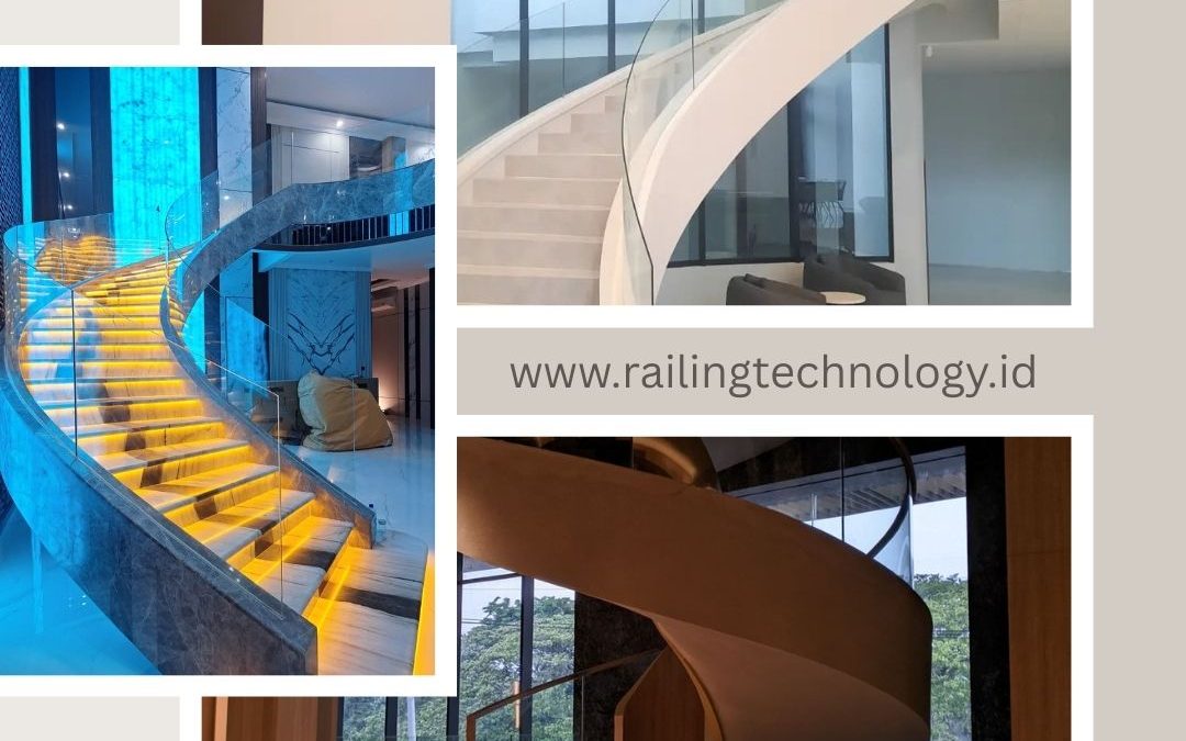 Tangga Kaca Interior Luxury Green Garden