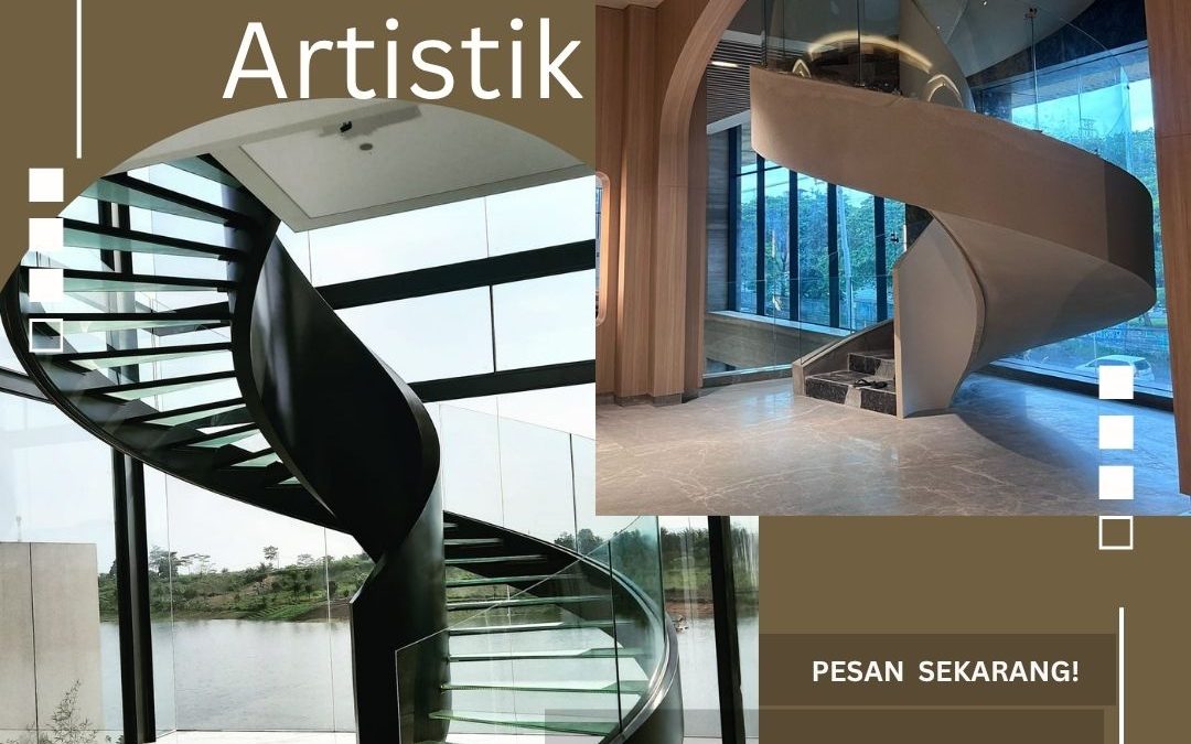 Tangga Kaca Spiral Artistik Kembangan Jakbar