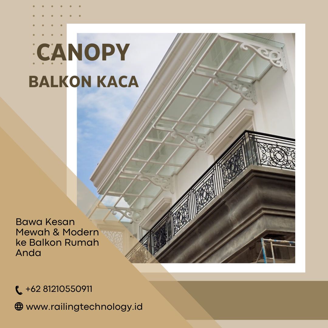 Canopy Balkon Kaca Minimalis Kebon Jeruk