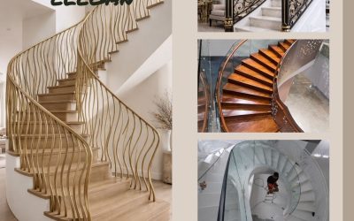 Desain Railing Tangga Elegan Kebon Jeruk