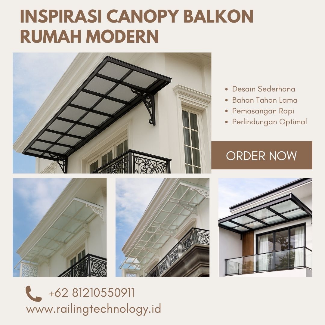 Inspirasi Canopy Balkon Rumah Modern Jelambar