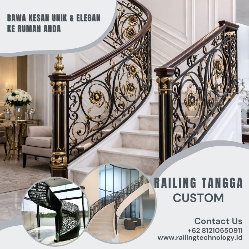 Jasa Railing Tangga Custom Grogol JakBar - Railing Technology