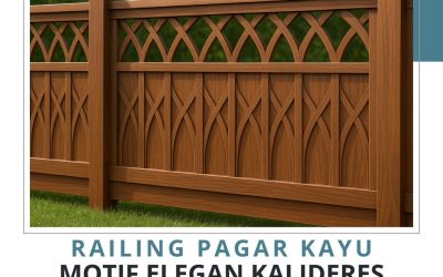 Railing Pagar Kayu Motif Elegan Kalideres