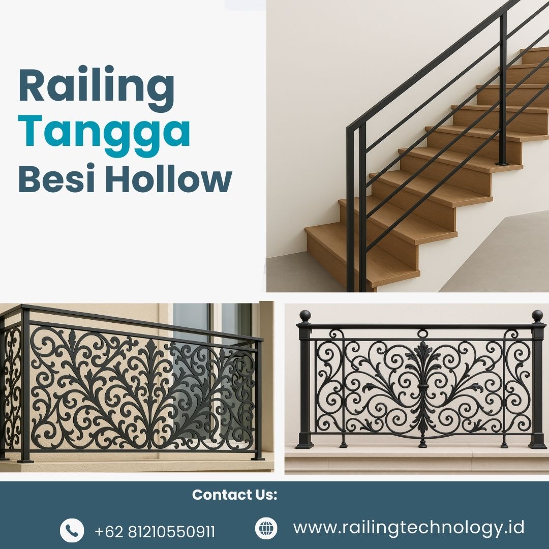 Railing Tangga Besi Hollow