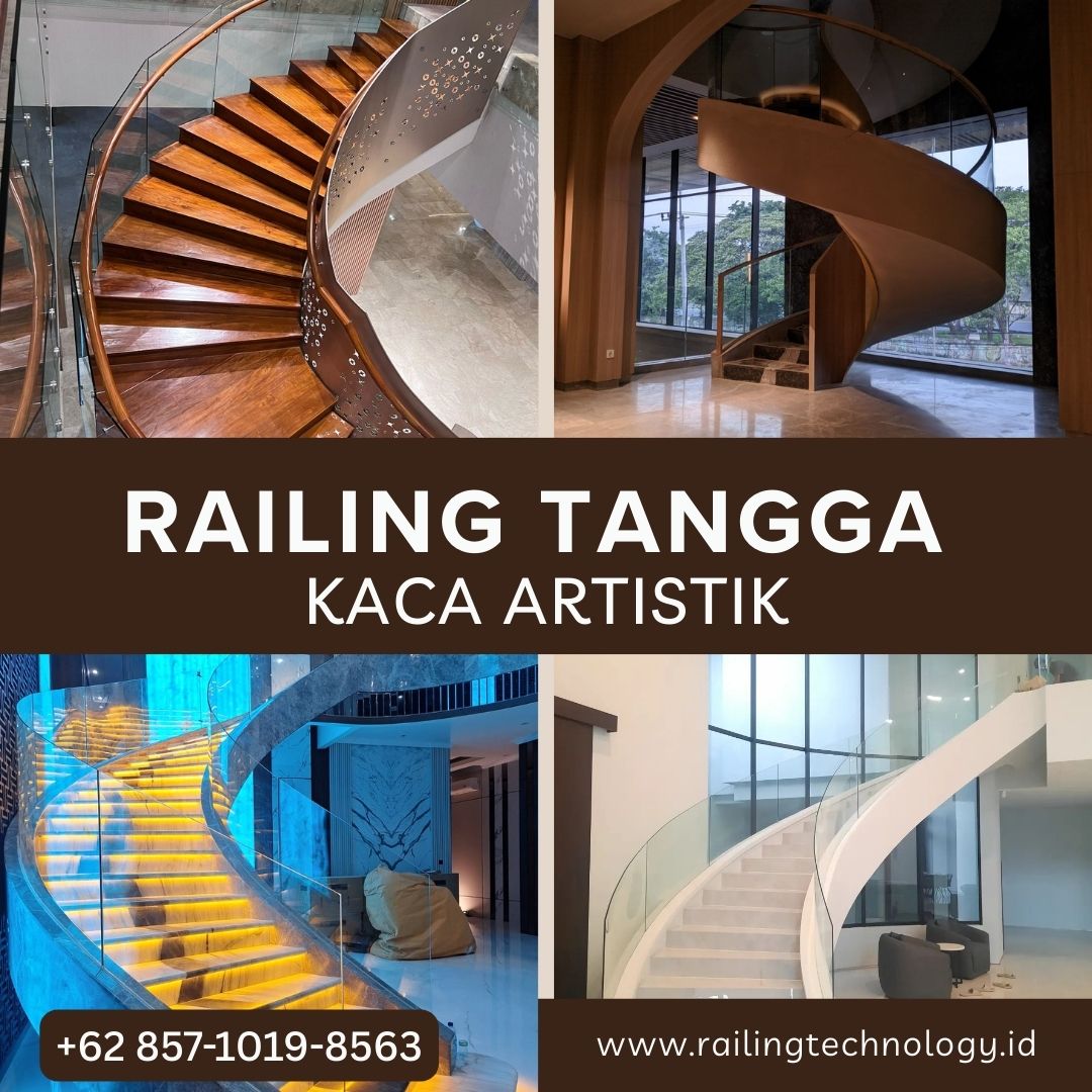 Railing Tangga Kaca Artistik Cengkareng Timur