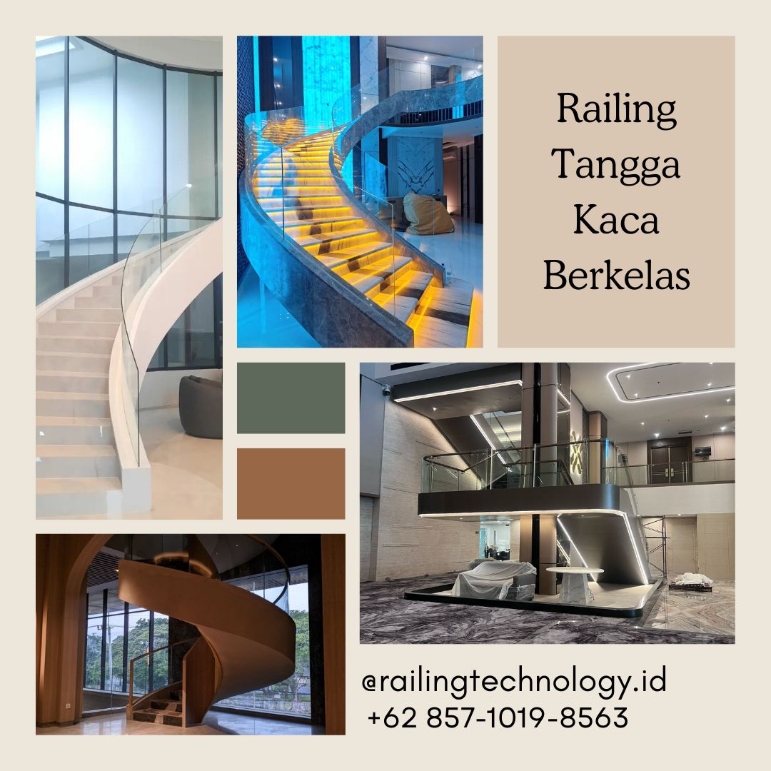 Railing Tangga Kaca Berkelas Duri Kosambi