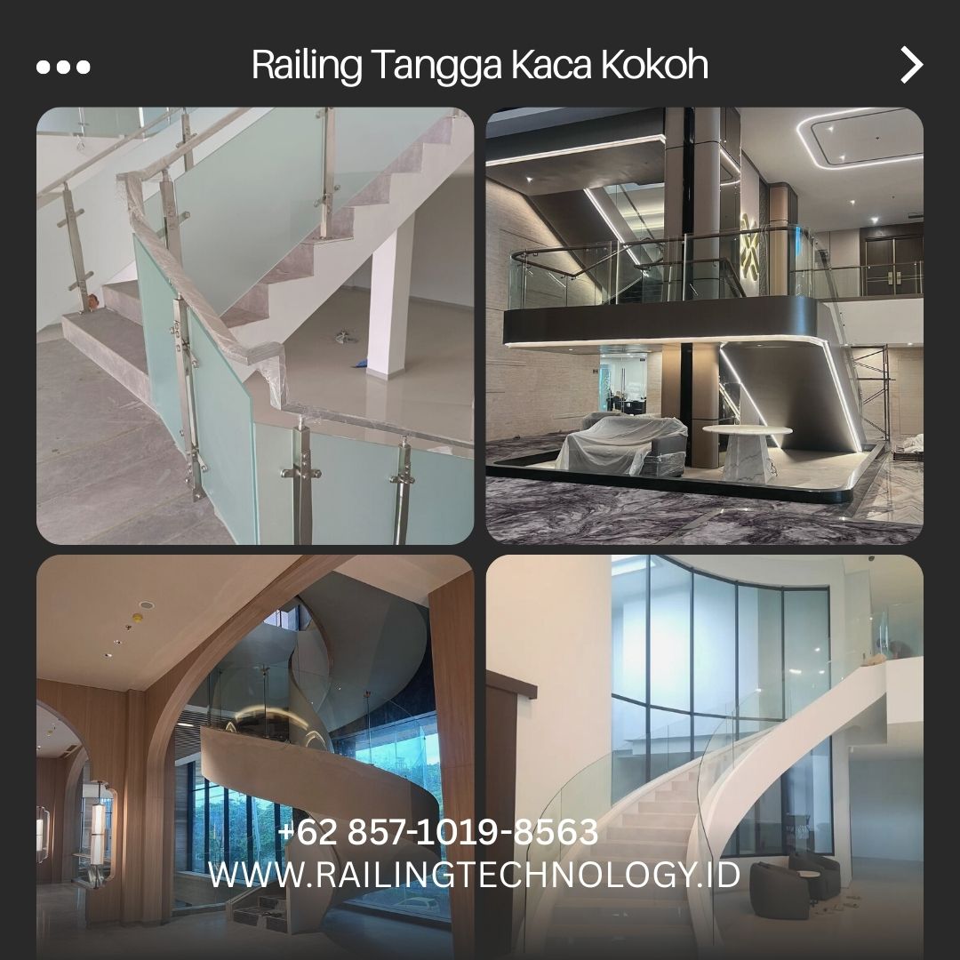 Railing Tangga Kaca Kokoh Kemanggisan Utara