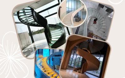 Railing Tangga Kaca Lengkung Slipi Palmerah