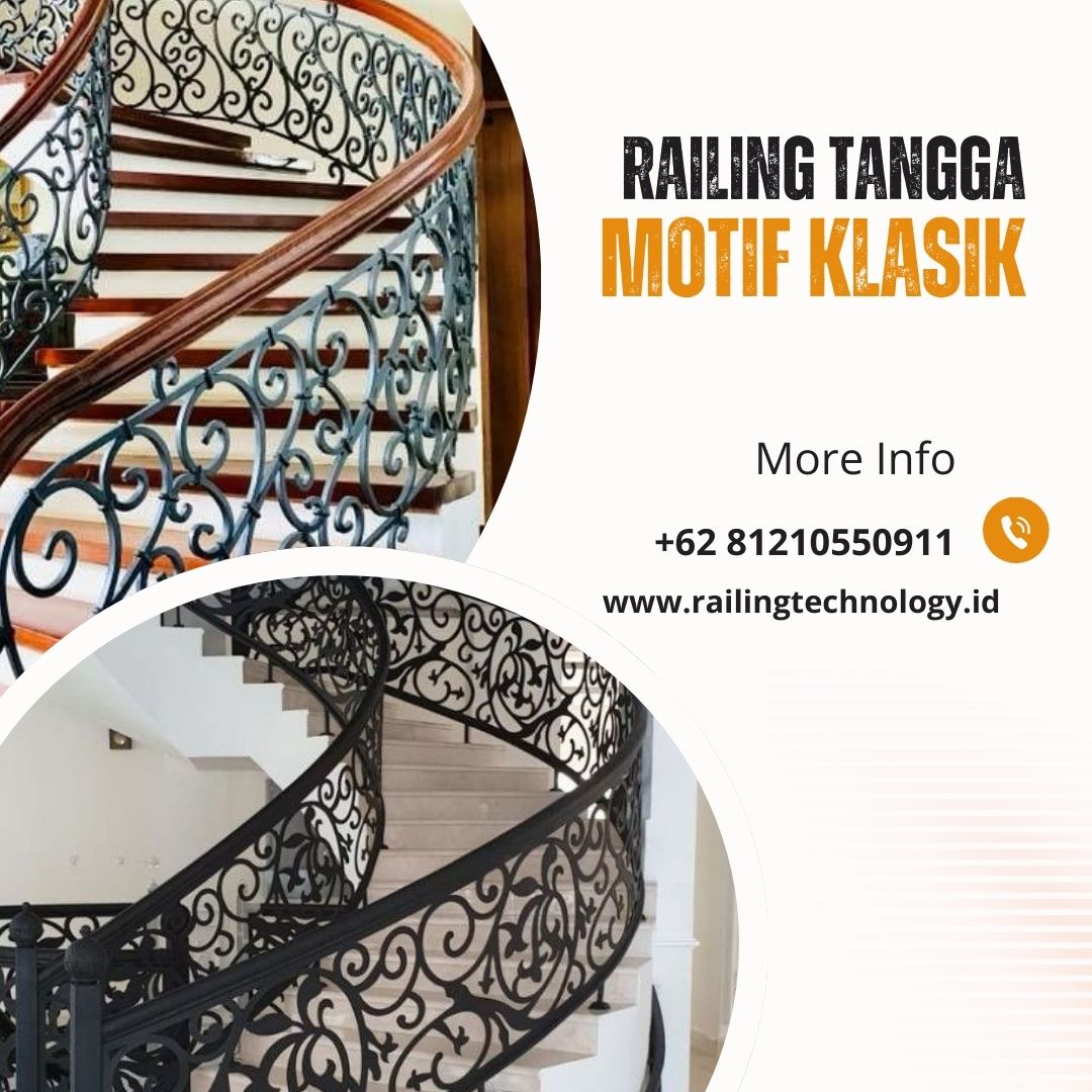 Railing Tangga Motif Klasik