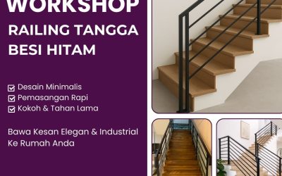 Workshop Railing Tangga Besi Hitam Jelambar
