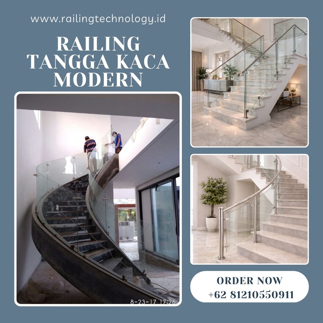 Ahli Railing Tangga Kaca Modern Cengkareng