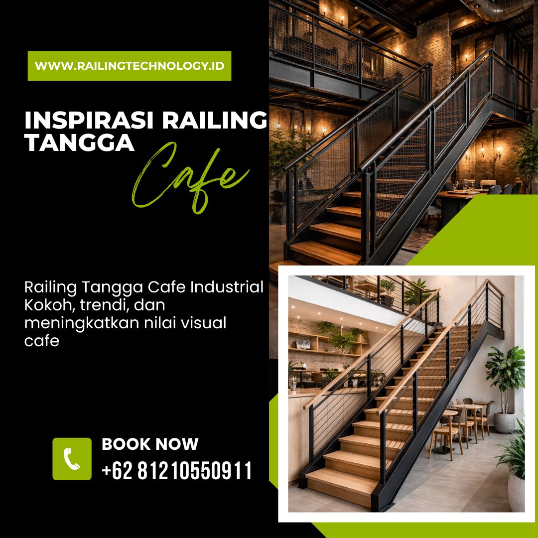 Inspirasi Railing Tangga Cafe Semanan JakBar
