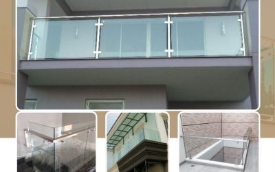 Railing Balkon Kaca Frameless Kapuk JakBar