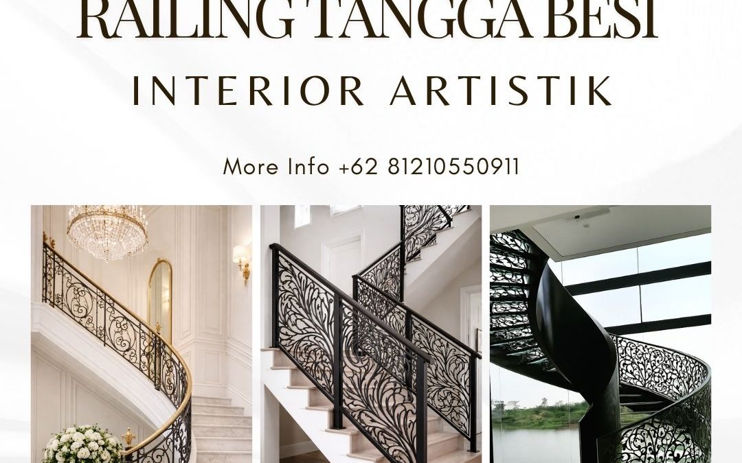Railing Tangga Besi Interior Artistik Kalideres