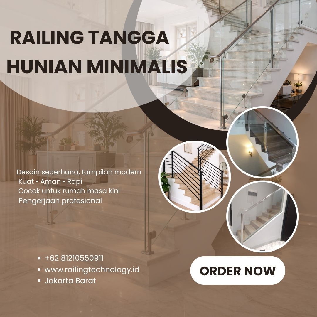Railing Tangga Hunian Minimalis Kedoya JakBar