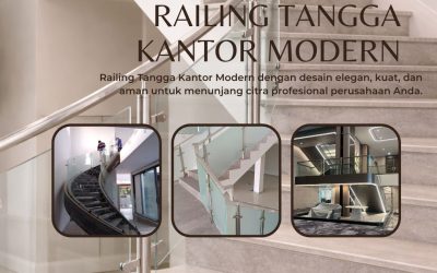 Railing Tangga Kantor Modern Jakarta Barat