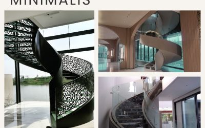 Railing Tangga Lengkung Minimalis Kapuk JakBar