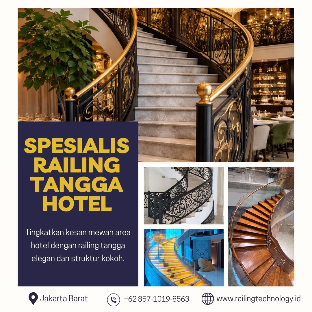 Spesialis Railing Tangga Hotel Kebon Jeruk