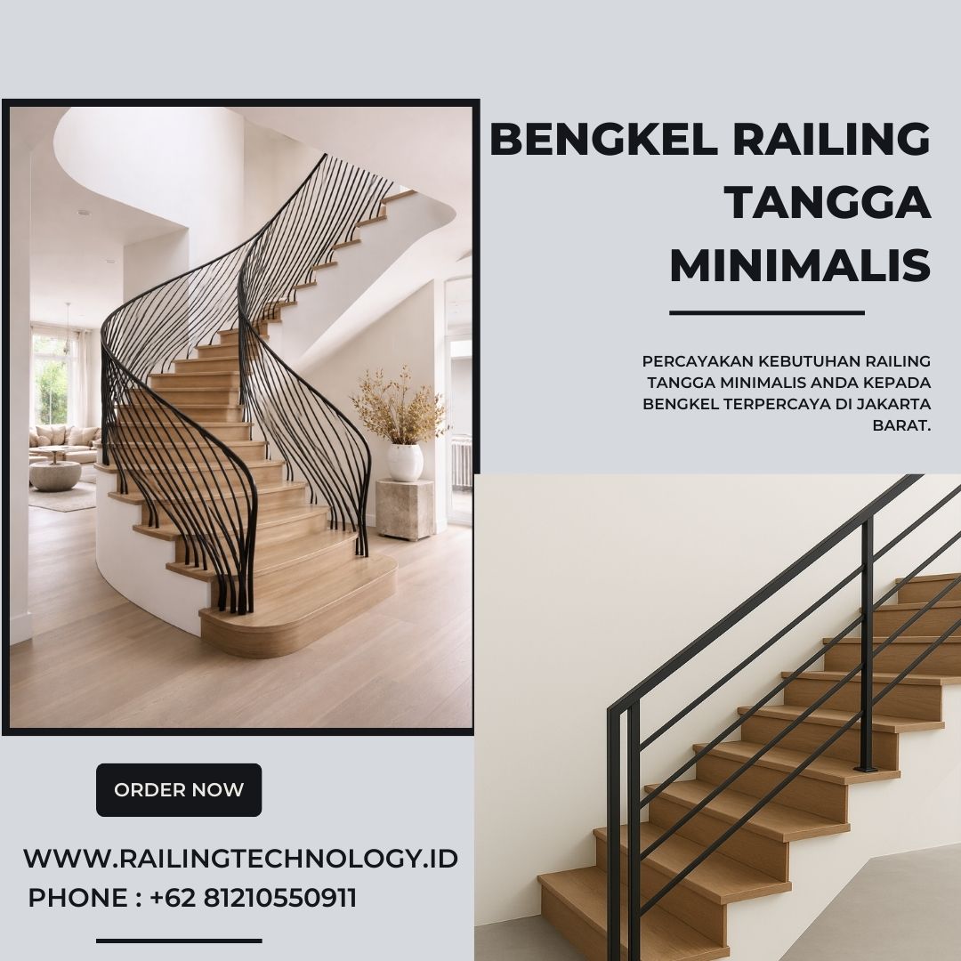 Bengkel Railing Tangga Minimalis Kedoya JakBar