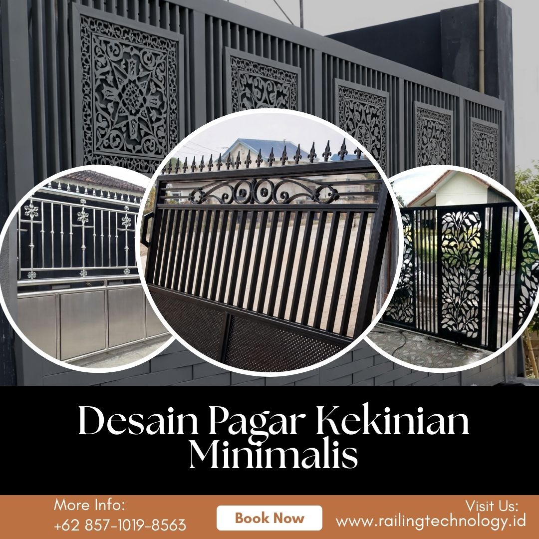Desain Pagar Kekinian Minimalis Kedoya JakBar