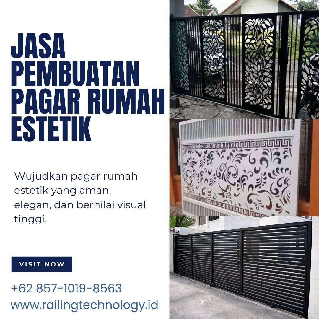 Jasa Pembuatan Pagar Rumah Estetik Cengkareng
