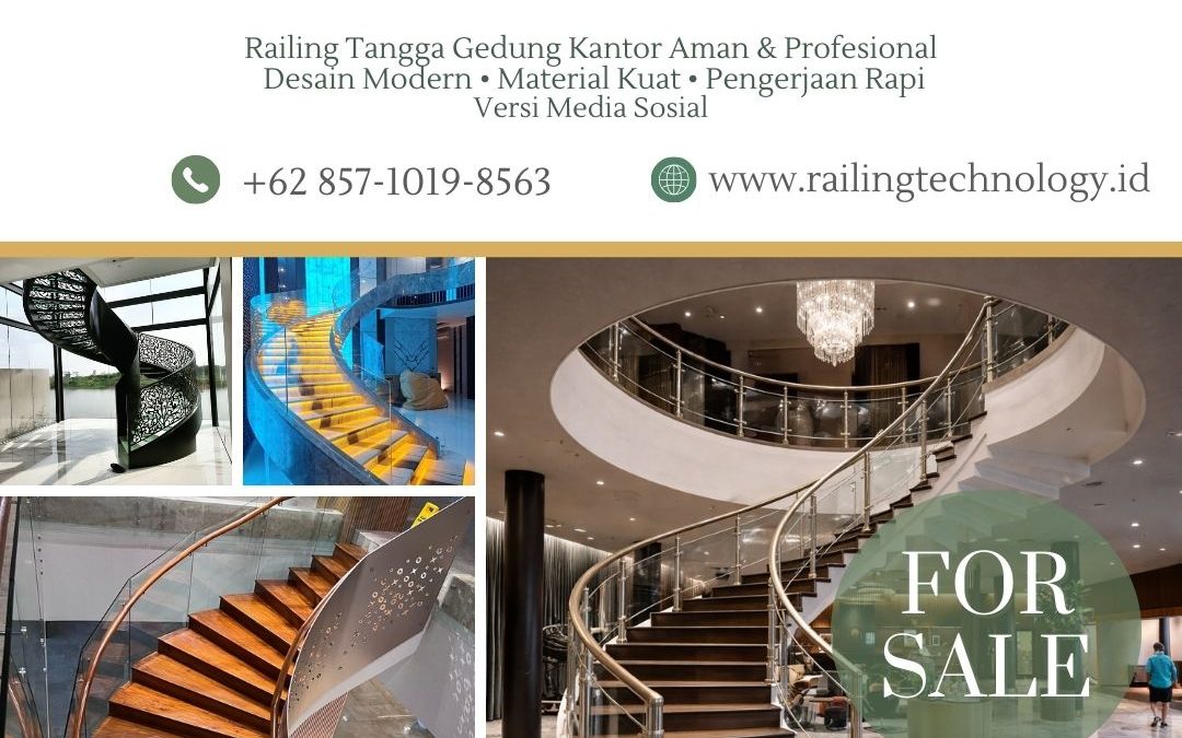 Jasa Railing Tangga Gedung Kantor JakBar