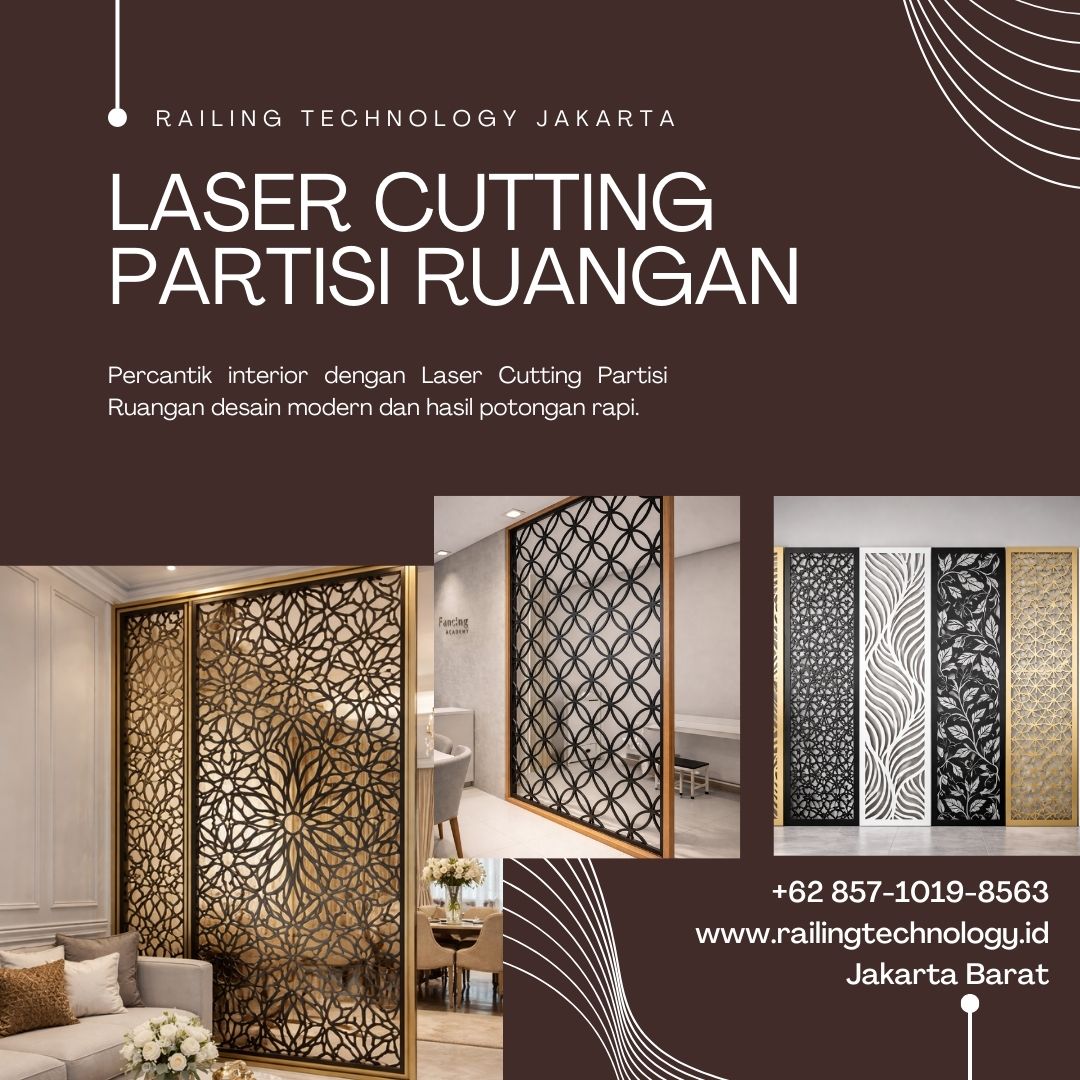 Laser Cutting Partisi Ruangan Kedoya JakBar