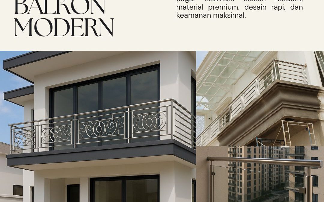 Pagar Stainless Balkon Modern Kebon Jeruk