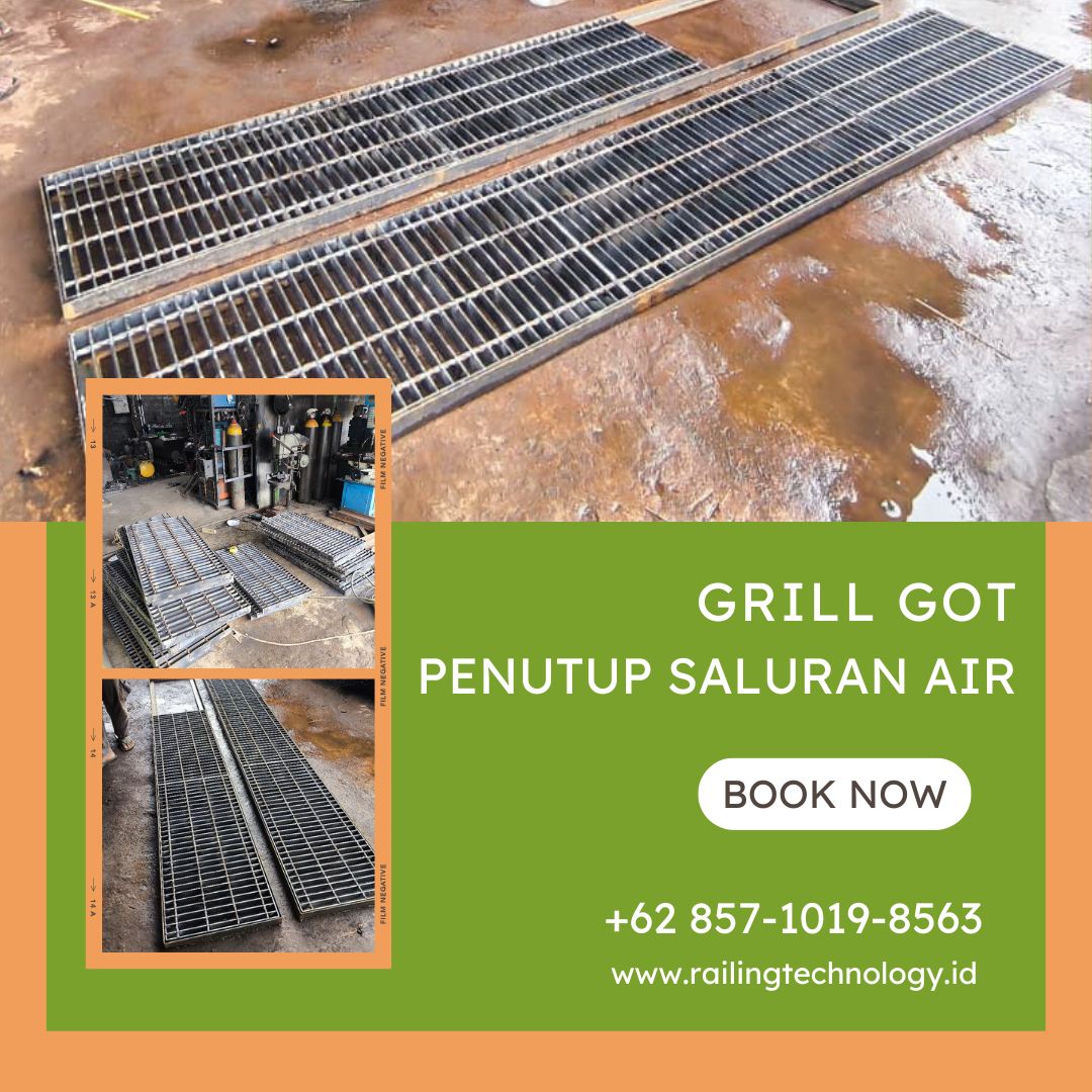 Pembuatan Grill Penutup Saluran Air JakBar