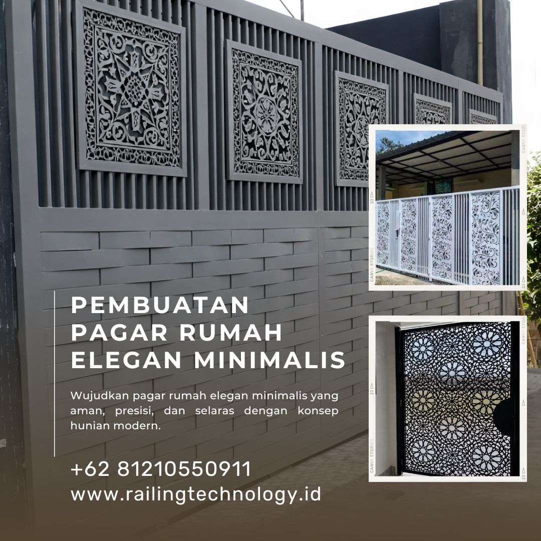 Pembuatan Pagar Rumah Elegan Minimalis JakBar