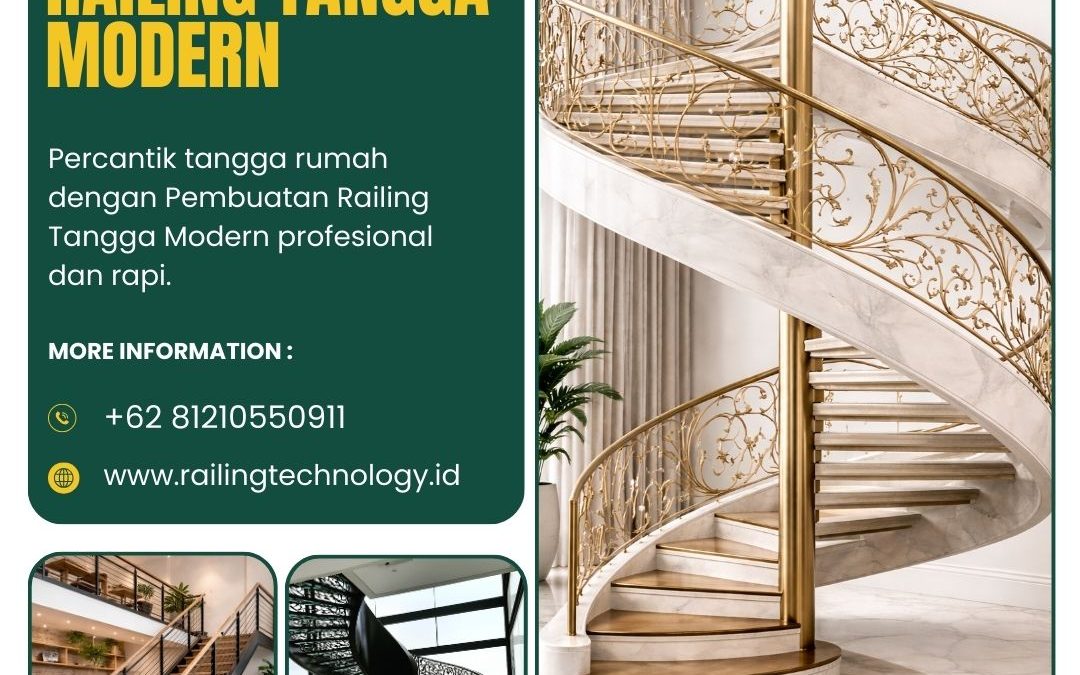 Pembuatan Railing Tangga Modern Duri Kosambi