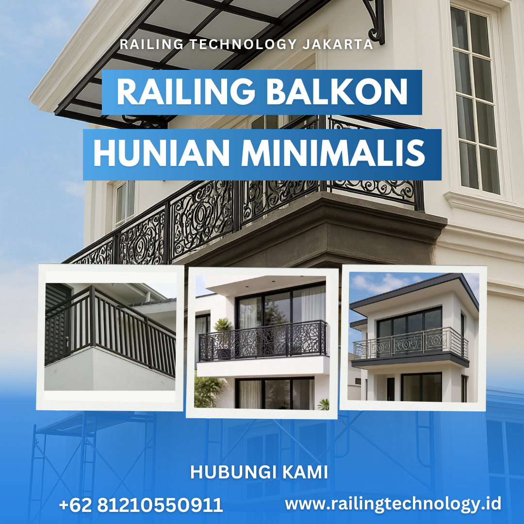 Railing Balkon Hunian Minimalis Kebon Jeruk
