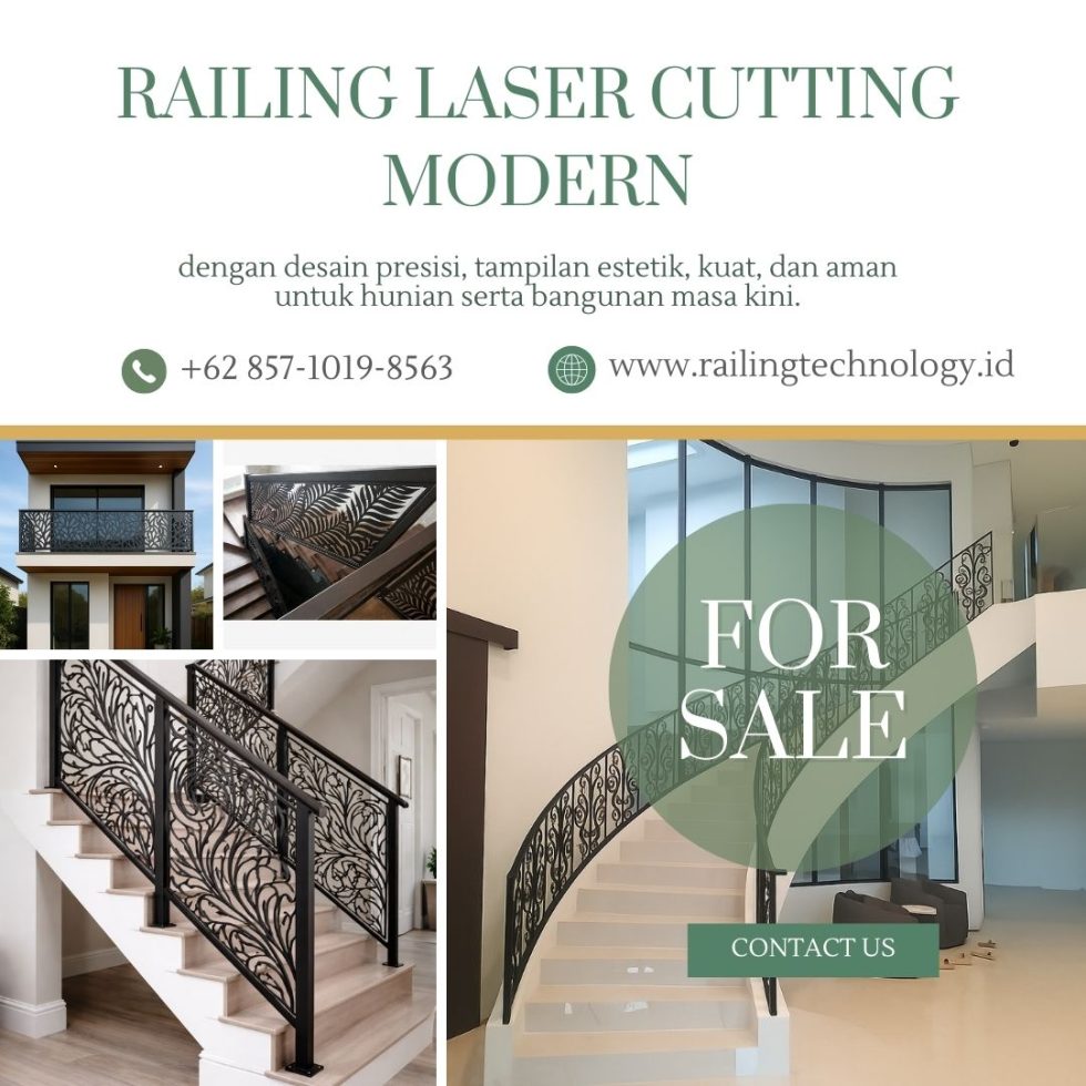 Railing Laser Cutting Modern Palmerah JakBar - Railing Technology