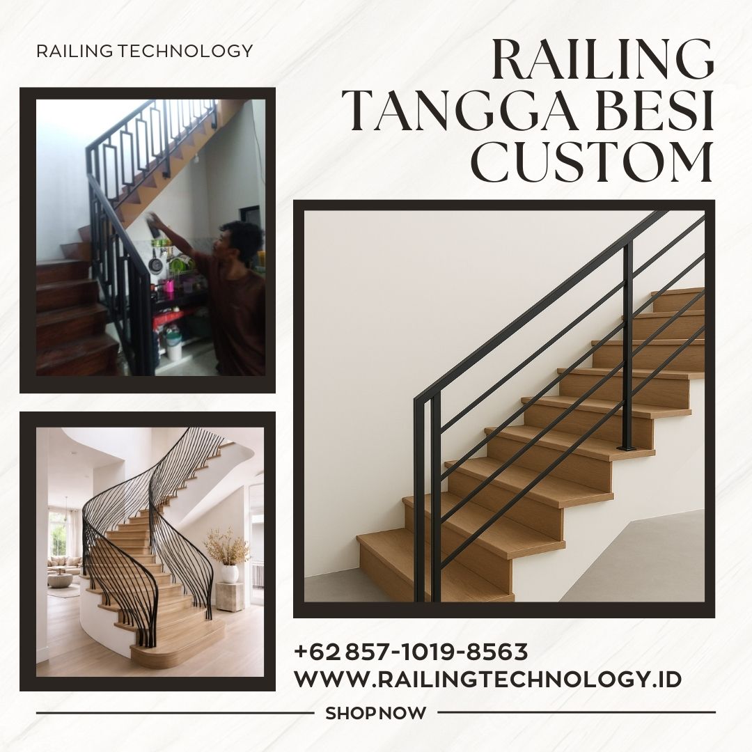 Railing Tangga Besi Custom Kedoya JakBar