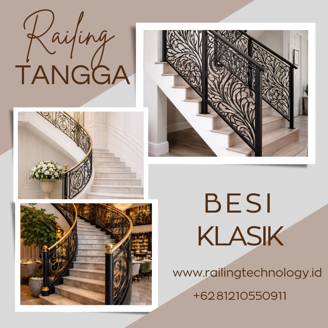 Railing Tangga Besi Klasik Kalideres JakBar