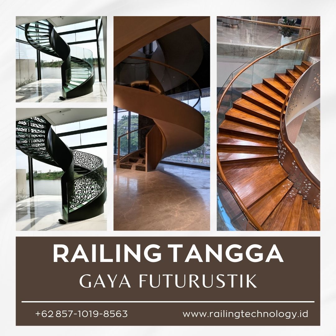 Railing Tangga Gaya Futuristik Meruya JakBar