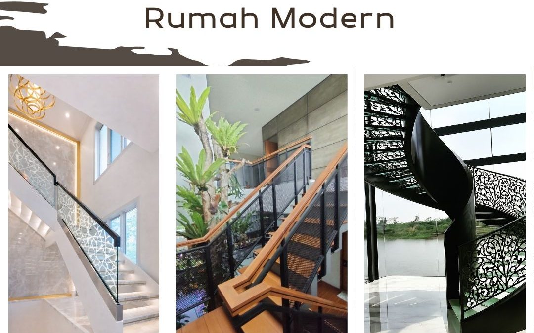 Railing Tangga Rumah Modern Duri Kosambi